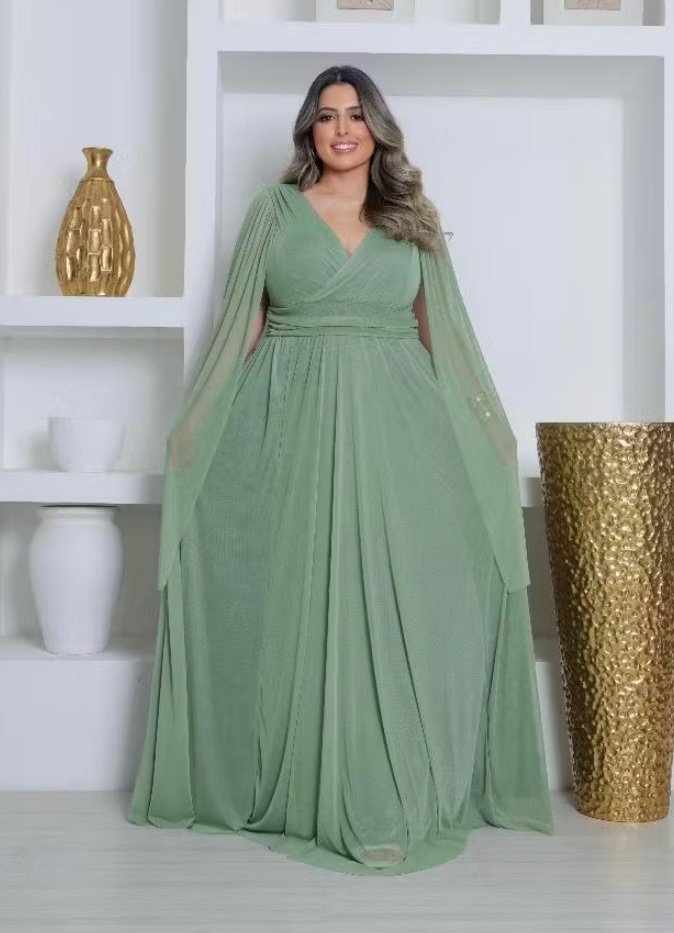 Elegância Clássica em Verde Menta