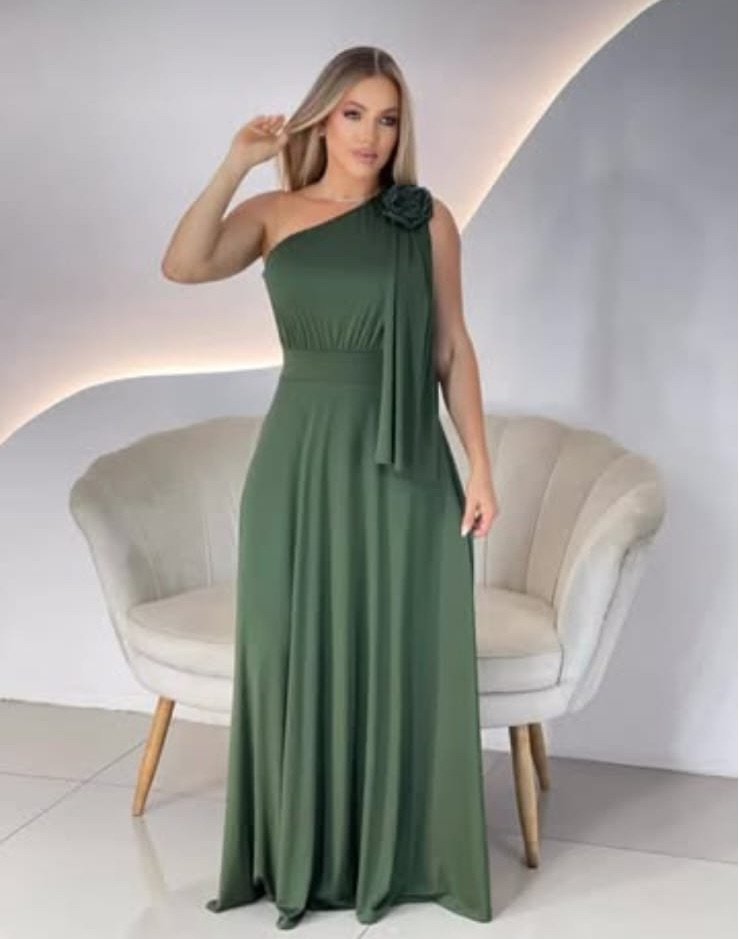 Vestido Oliva Básico