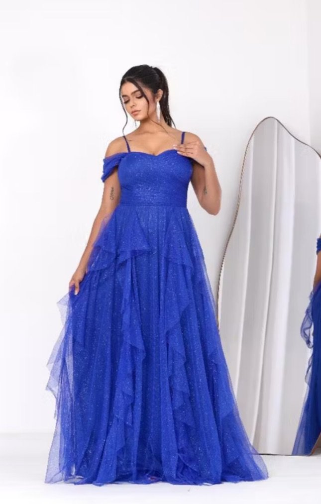 Brilho e Elegância em Azul