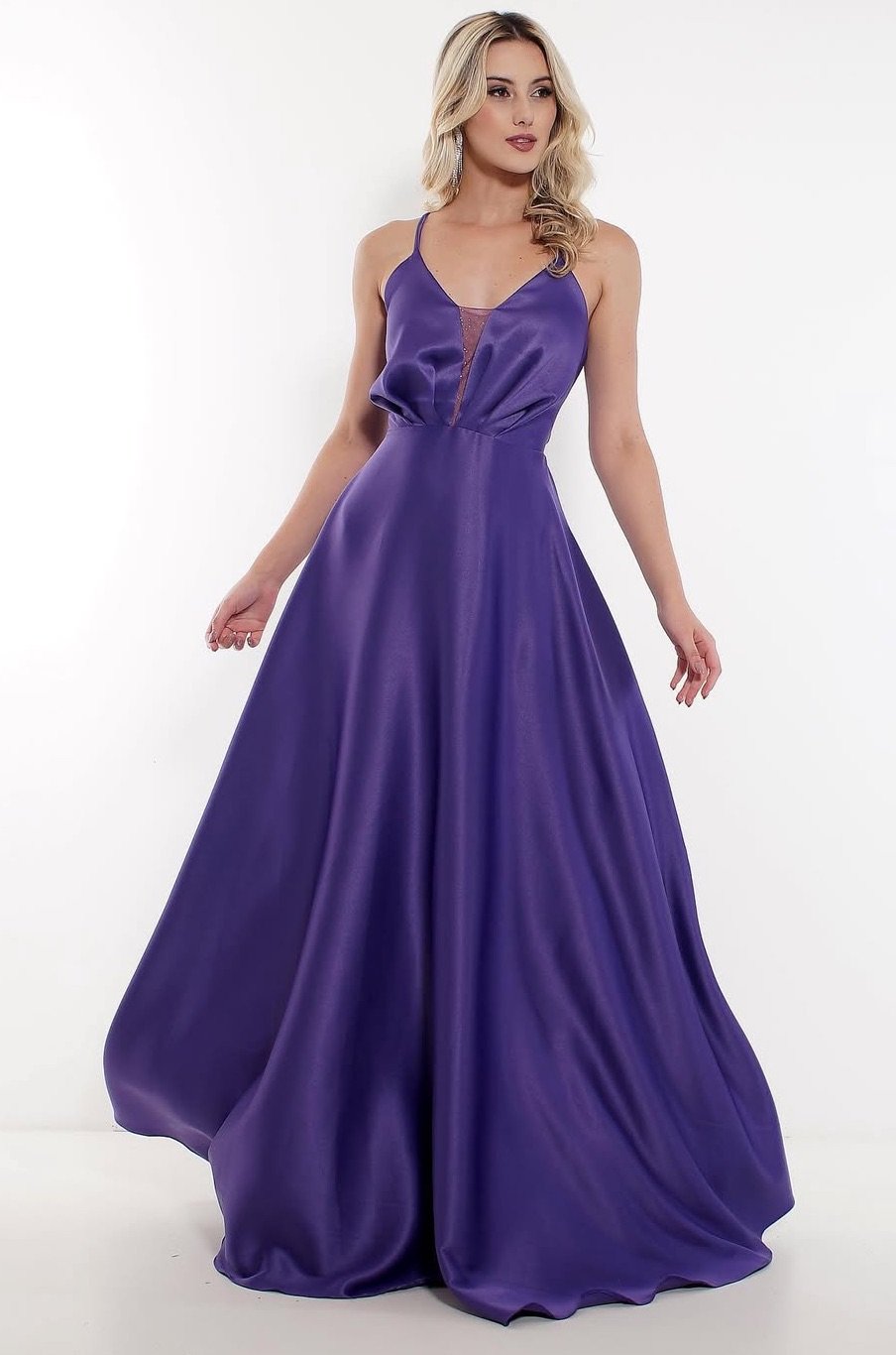 Brilho e Elegância em Roxo