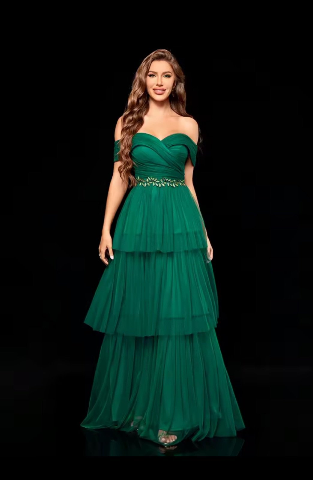 Elegância Esmeralda em Camadas