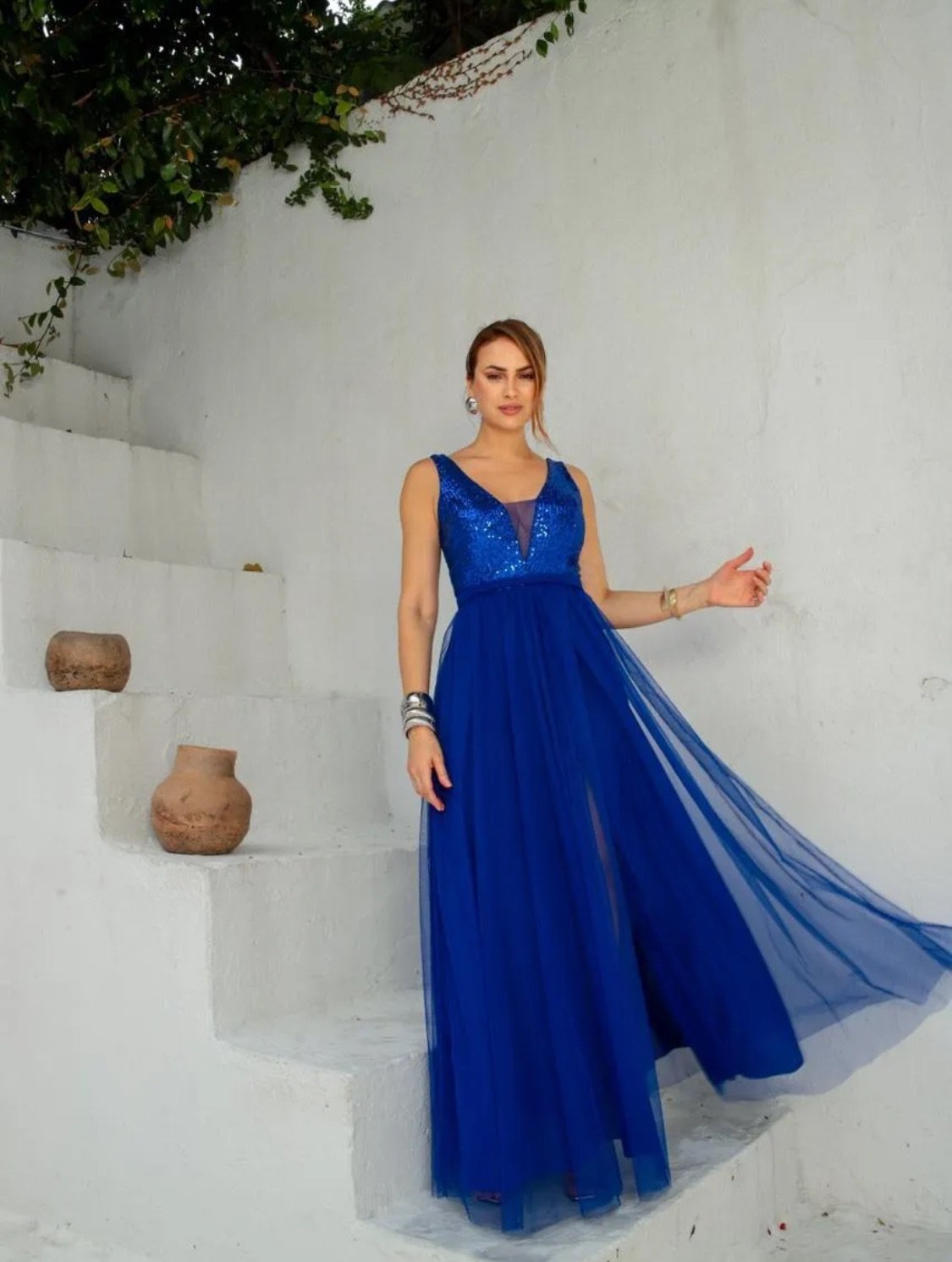Brilho e Elegância em Azul