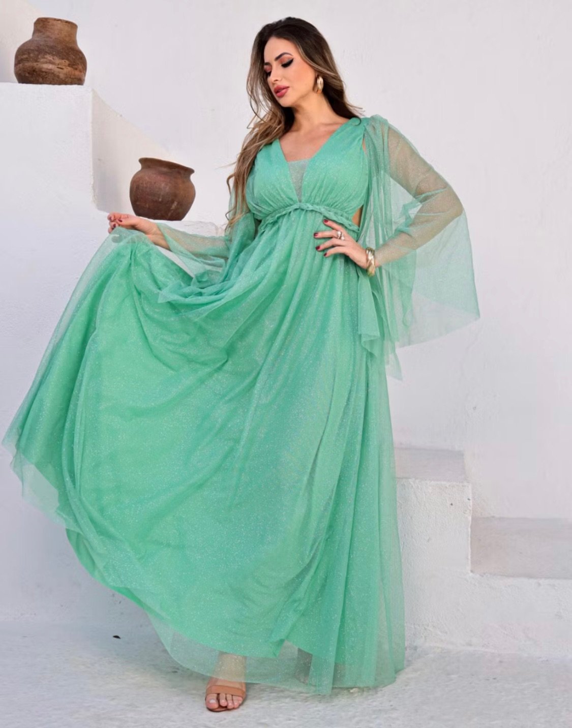 Elegância em Verde Menta