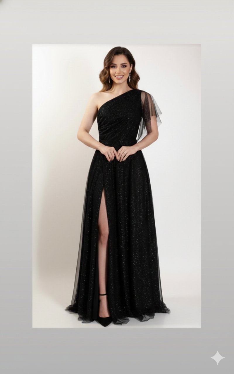 Vestido Longo Preto Elegante