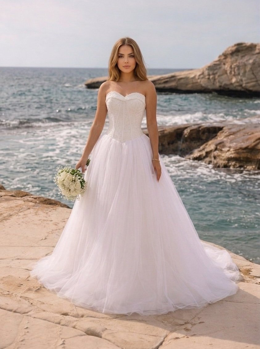 Vestido Princesa Branco Clássico