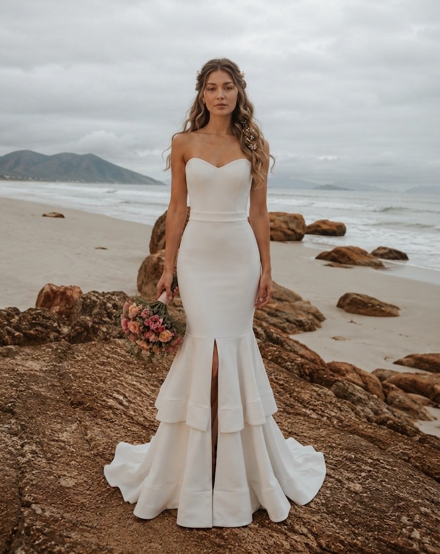 Elegância Sereia com Babados