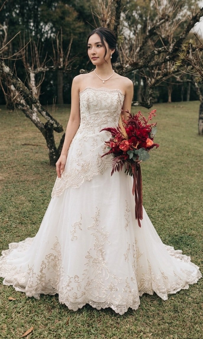 Vestido Romântico com Renda Delicada