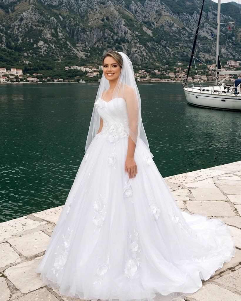 Vestido Princesa com Flores