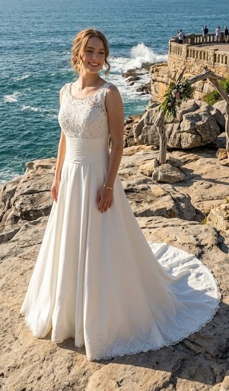 Vestido de Noiva Elegante