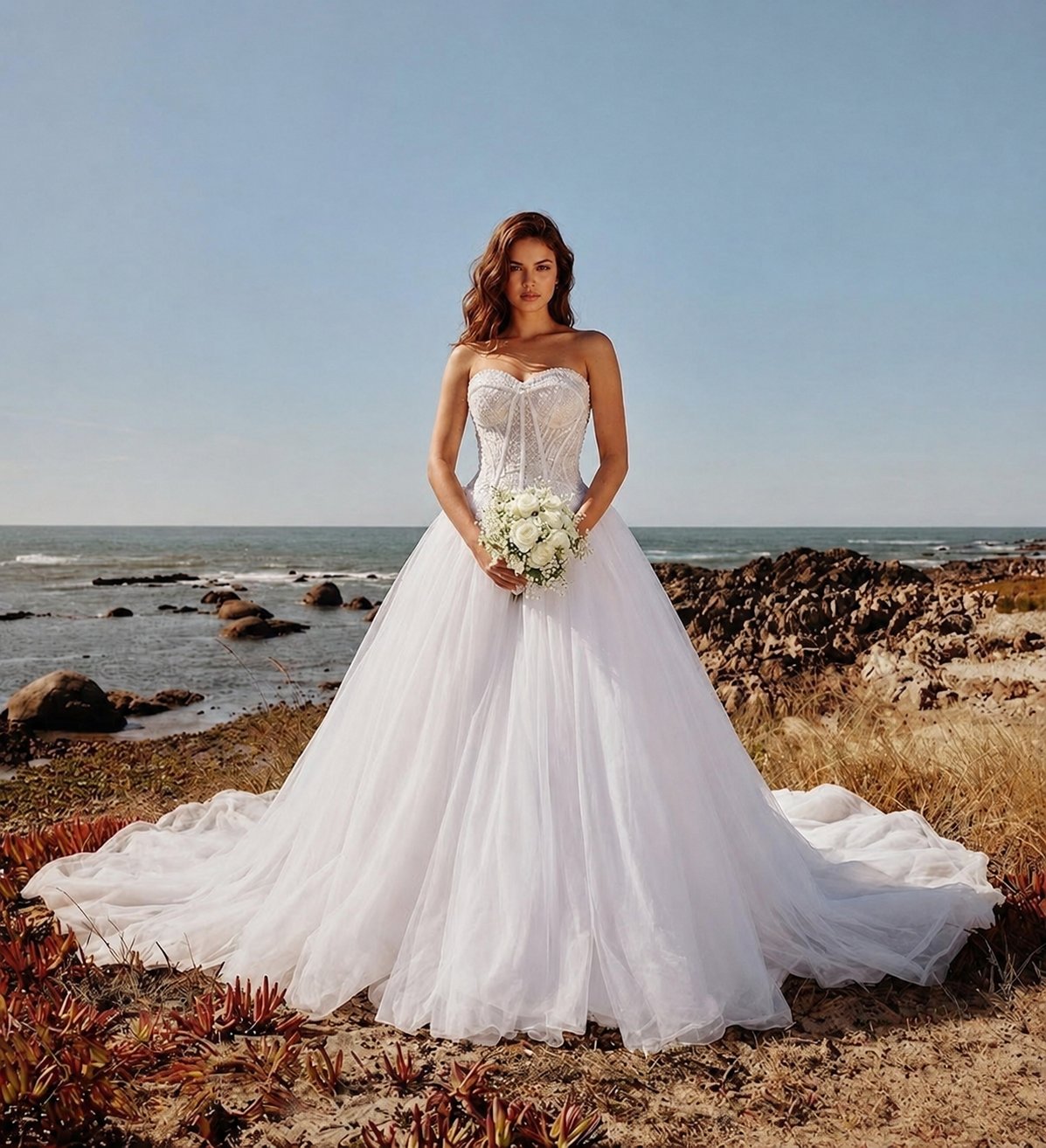 Vestido Princesa Branco Clássico