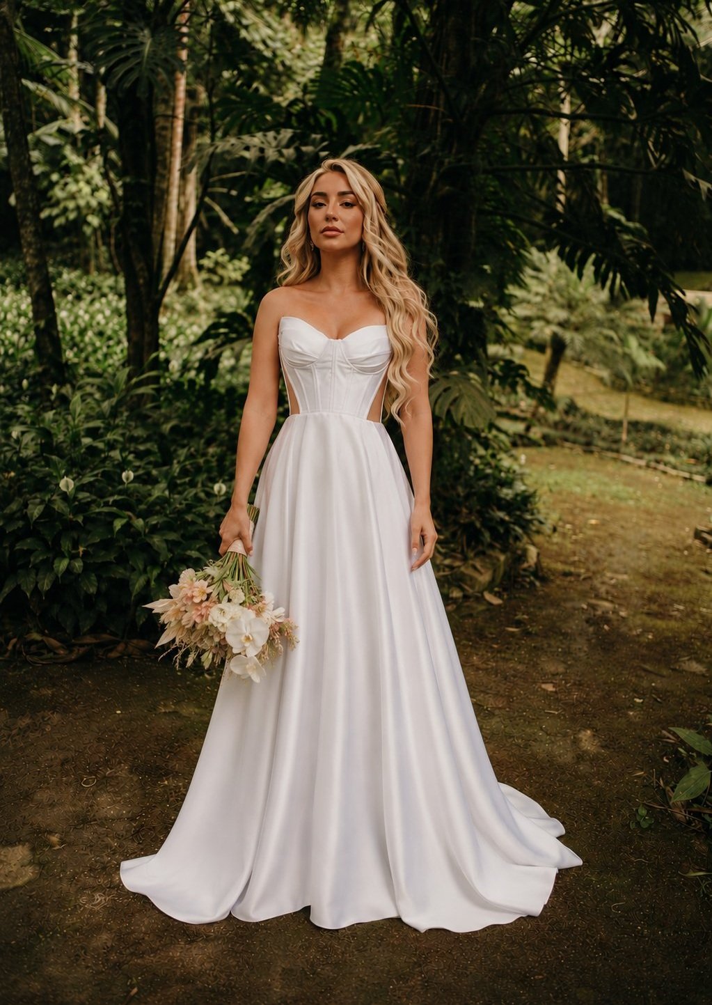 Elegância Romântica no Jardim