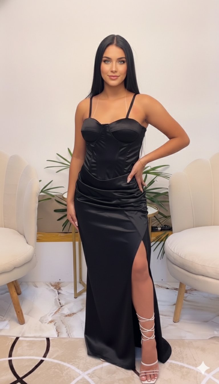 Elegância em Preto Absoluto