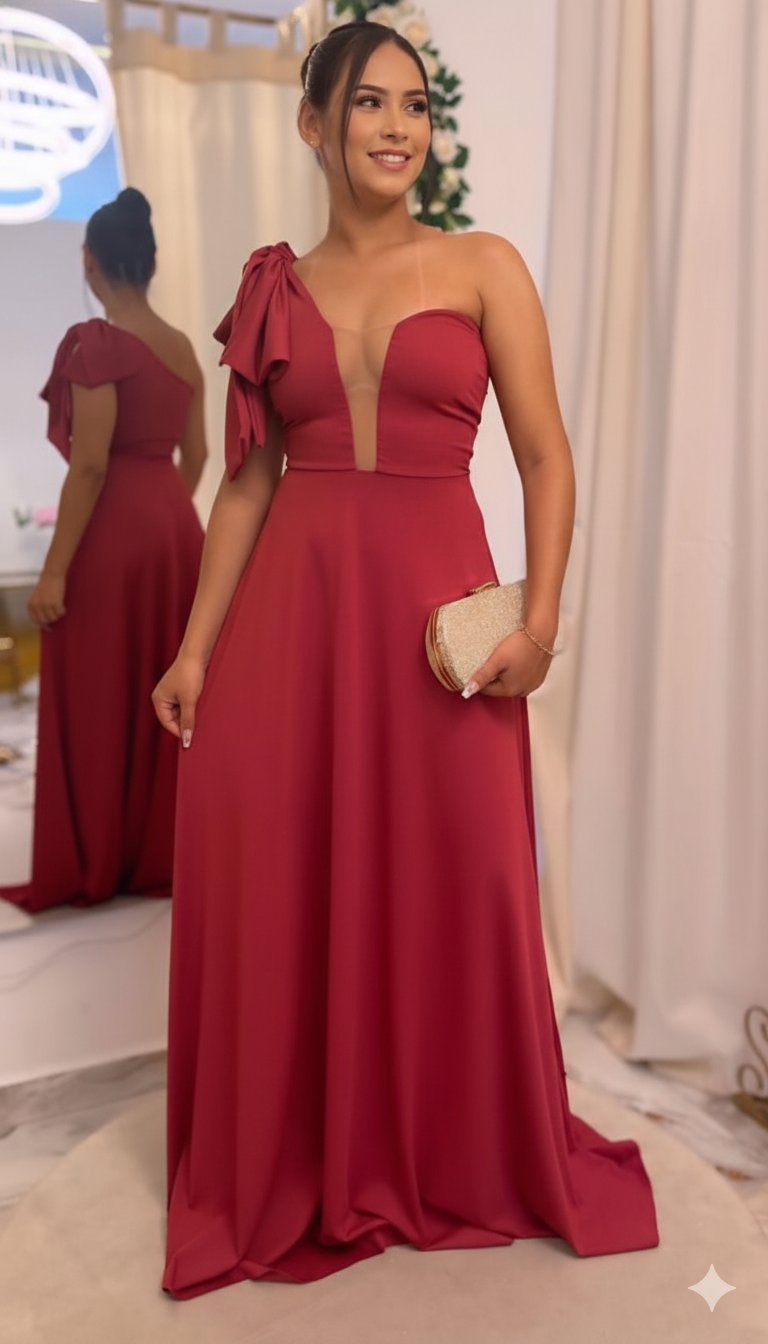 Elegância em Vermelho Sofisticado